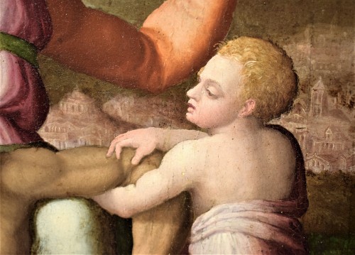 Antiquités - &quot;La Pietà&quot; ècole Romaine du XVIème par Michelangelo Buonarroti